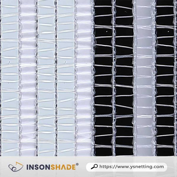 White and Black Shade Curtain - Dualite K6520-O-E-INSONSHADE