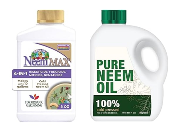 Neem oil products sold on Amazon