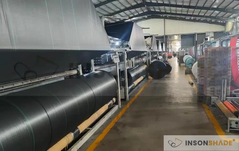 Textile machinery in ground cover production line