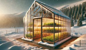 how to warm greenhouse in winter even without electricity